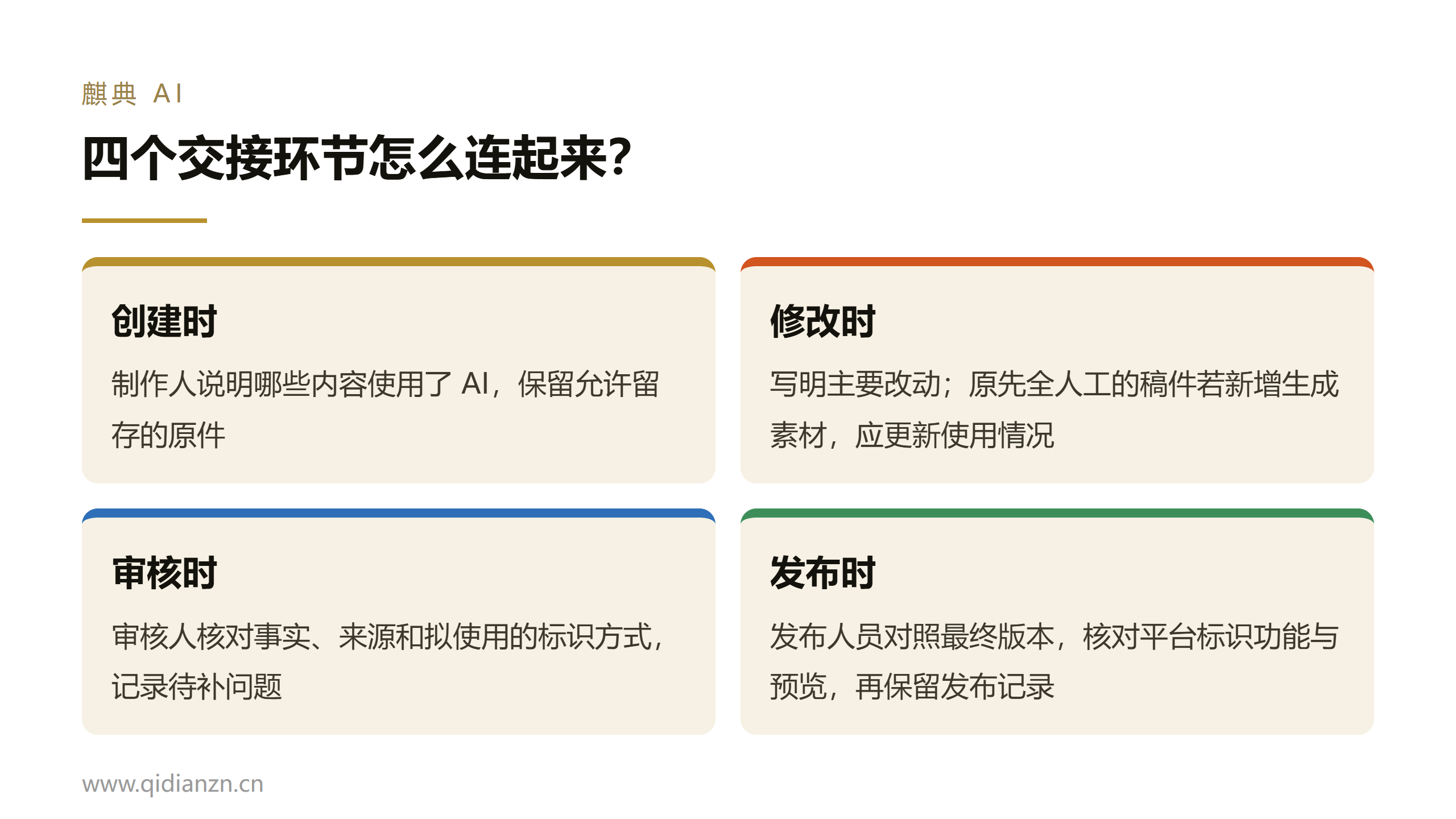 四个交接环节怎么连起来?