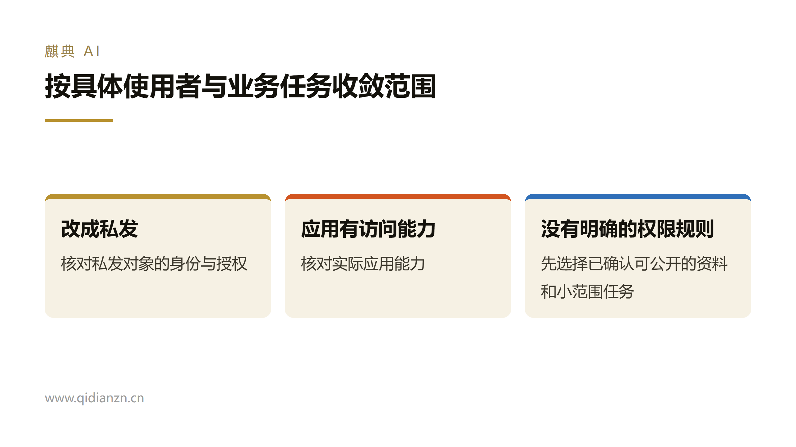 按具体使用者与业务任务收敛范围
